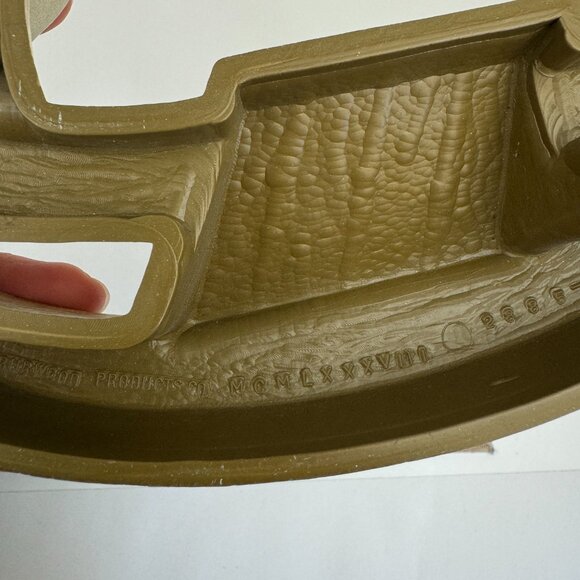 Vtg 80/90 Rocking Horse Burwood Productions Wall Decor Resin Plastic Pink Purple - Picture 7 of 13